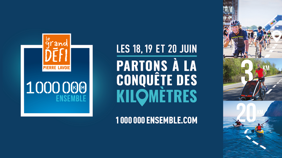 Rivière-du-Loup invite les citoyens à relever le défi 1 000 000 km ensemble