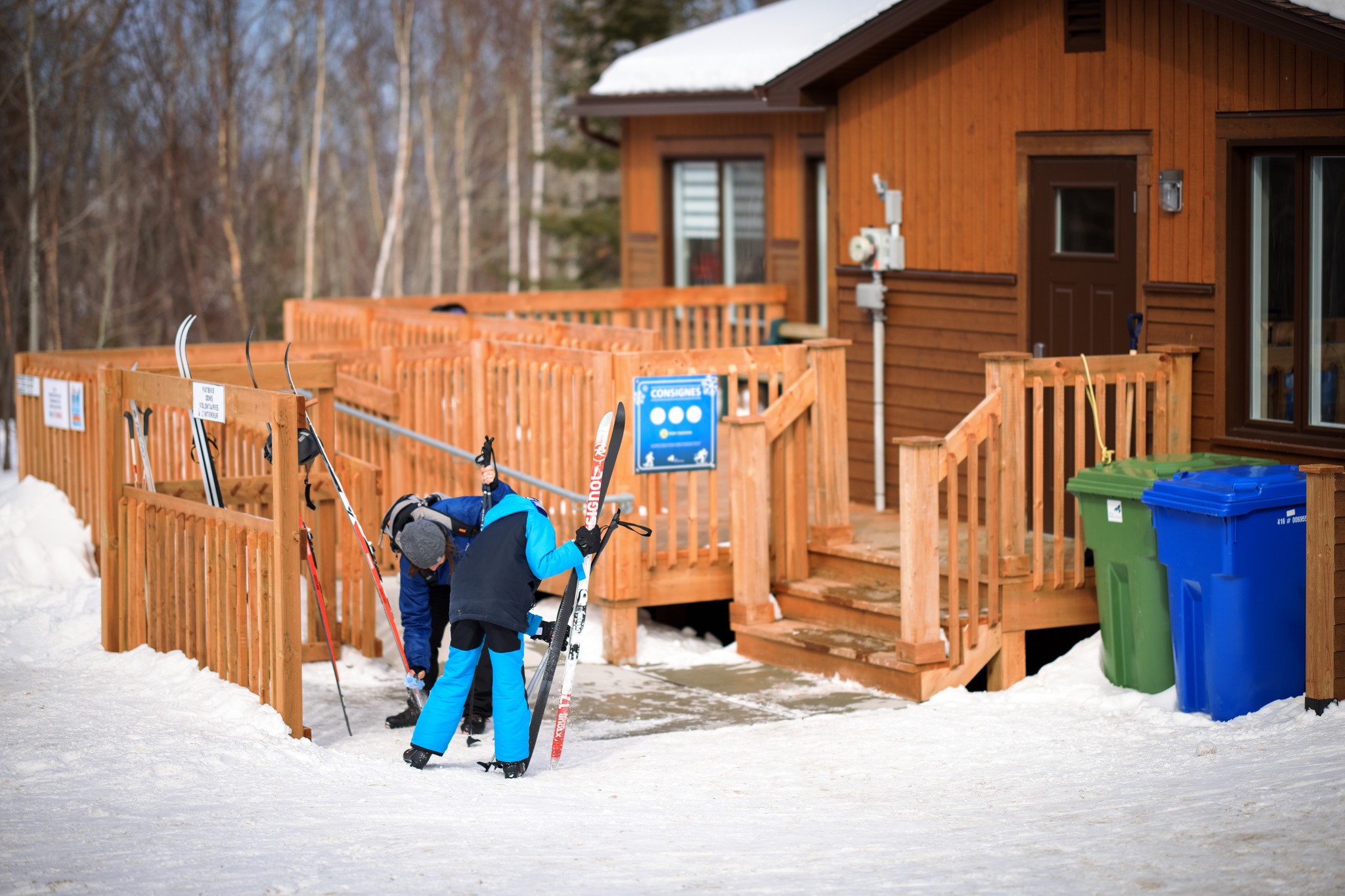 Dîner hot-dogs au chalet de ski de fond de Saint-Ludger - image