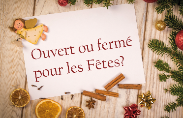 Services réduits à la Ville de Rivière-du-Loup pour la période des Fêtes