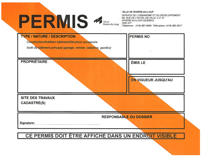 Obtenir un permis